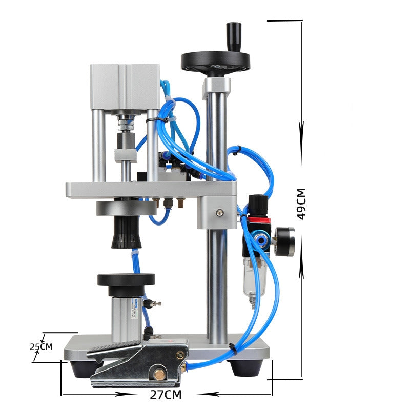 13/15/18/20mm Pneumatic Perfume Vial Aluminum Plastic Capping Machine Sealing Machine WT-80ZP