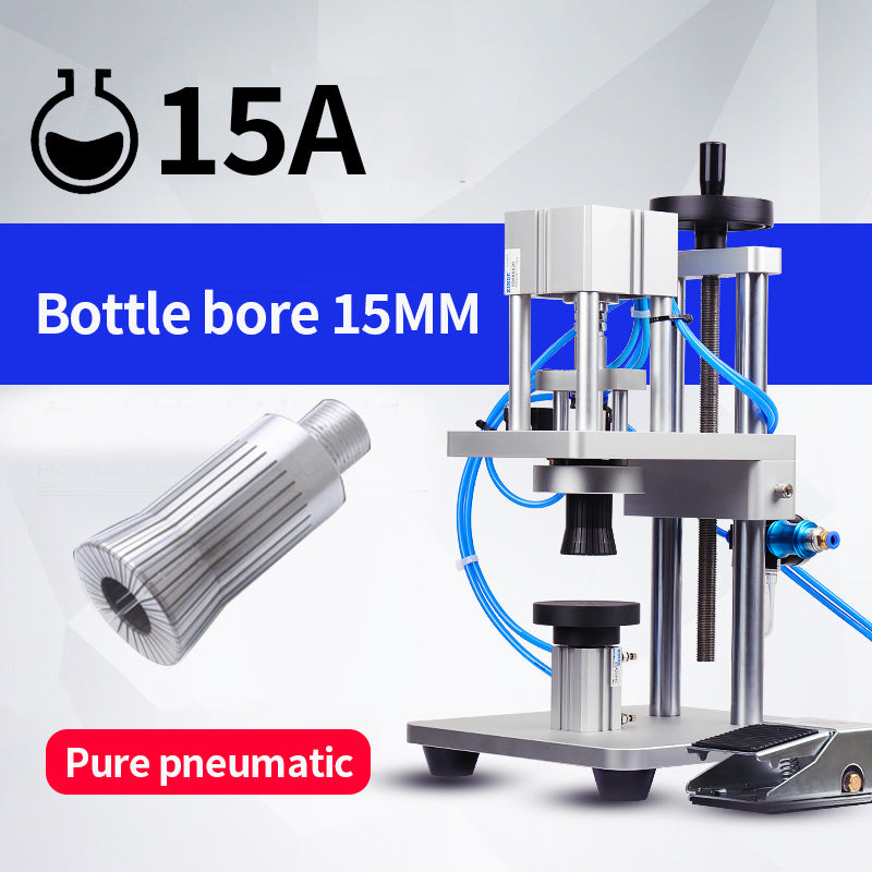 13/15/18/20mm Pneumatic Perfume Vial Aluminum Plastic Capping Machine Sealing Machine WT-80ZP