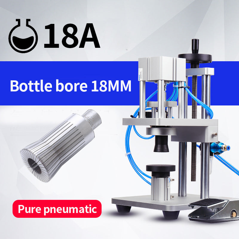 13/15/18/20mm Pneumatic Perfume Vial Aluminum Plastic Capping Machine Sealing Machine WT-80ZP