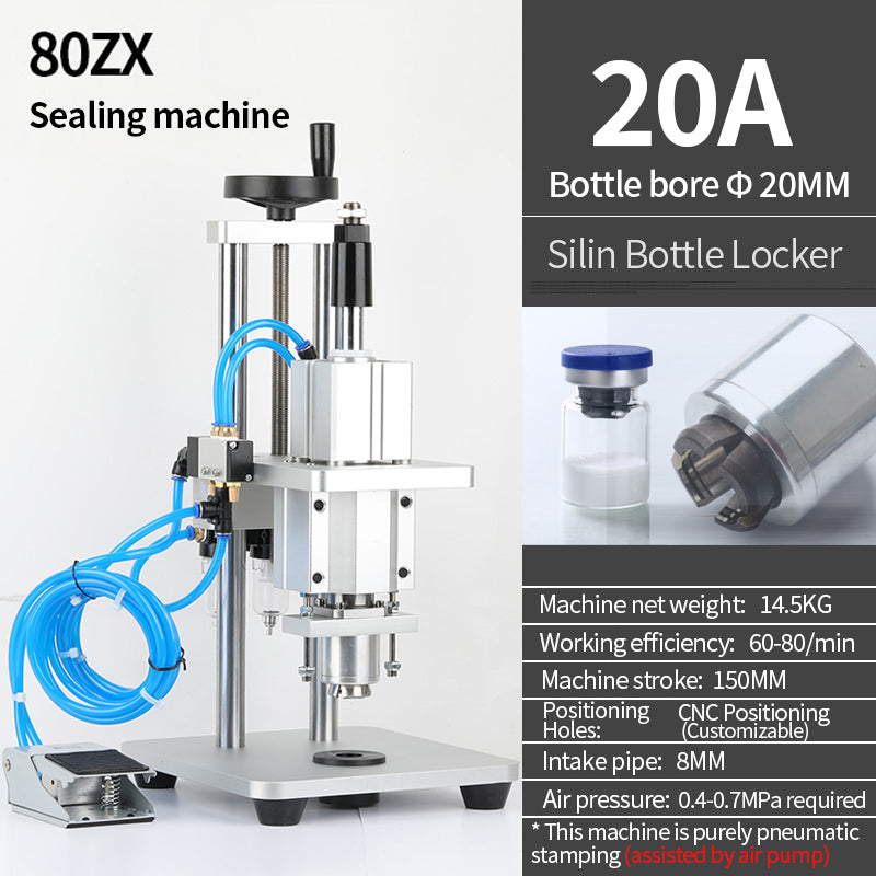 Pneumatic Vial Capping Machine Glass Bottle Oral Liquid Sealing Machine WT-80ZX