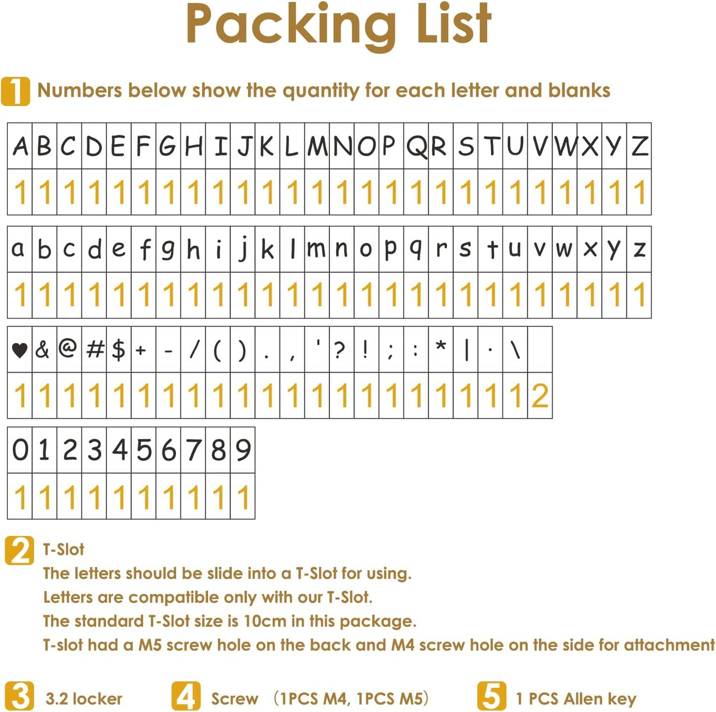 85pcs 6mm Copper Brass Stamping Letters Numbers Alphabets Symbols Characters Molds CNC Molds DIY (85pcs)