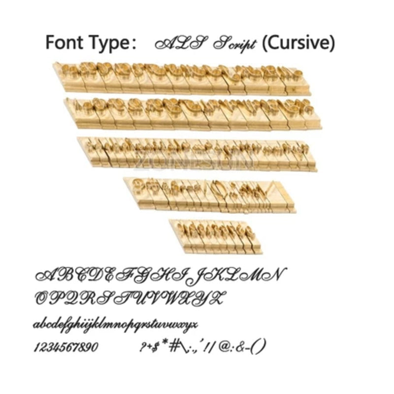 85pcs 6mm Copper Brass Stamping Letters Numbers Alphabets Symbols Characters Molds CNC Molds DIY (85pcs)