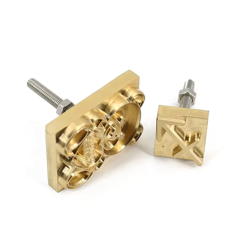 Custom Logo Hot Foil Stamping Machine Leather Stamp Heat Press Embosser Bronzing Ironing on Wood Handicrafts Leather