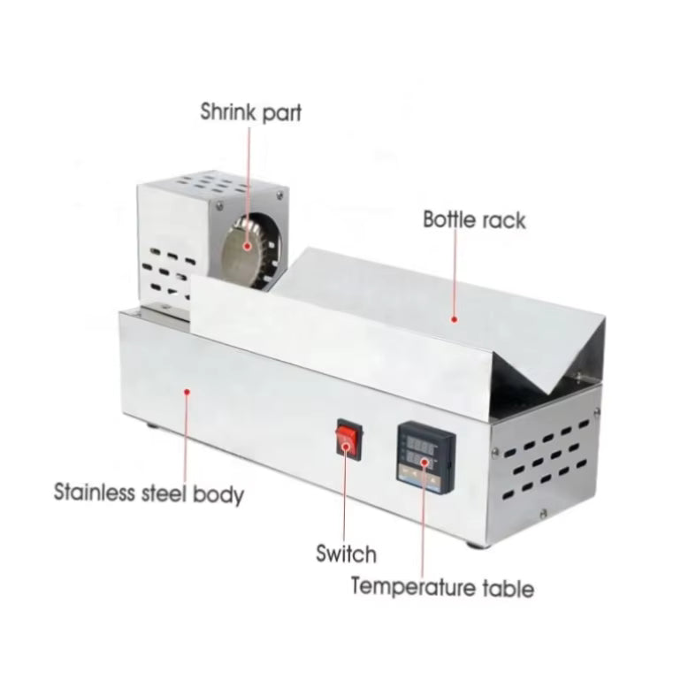 Manual PVC Film Capsule Heat Shrink Packaging Heat Shrinker Capsule Wrapping Bottle Capping Sealing Machine