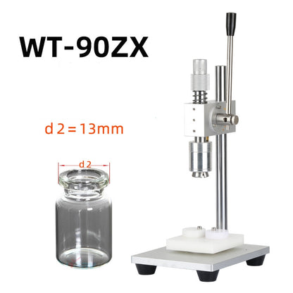 Manual Aluminum Plastic Cap Glass Small Vial Bottle Crimp Capping Sealing Machine WT-90XL