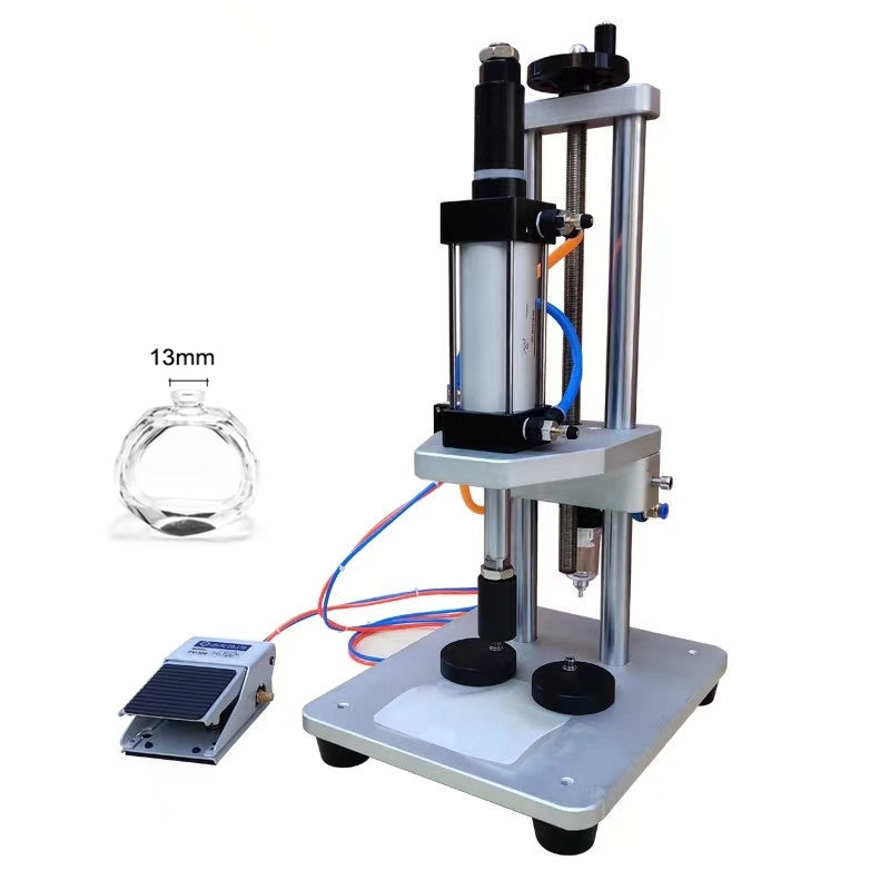 Pneumatic Spray Perfume Bottle Collar Ring Press Capping Machine Sealing Machine WT-70ZCT