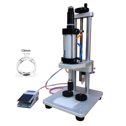 Pneumatic Spray Perfume Bottle Collar Ring Press Capping Machine Sealing Machine WT-70ZCT