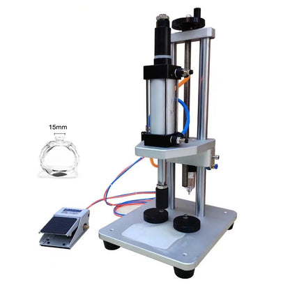 Pneumatic Spray Perfume Bottle Collar Ring Press Capping Machine Sealing Machine WT-70ZCT