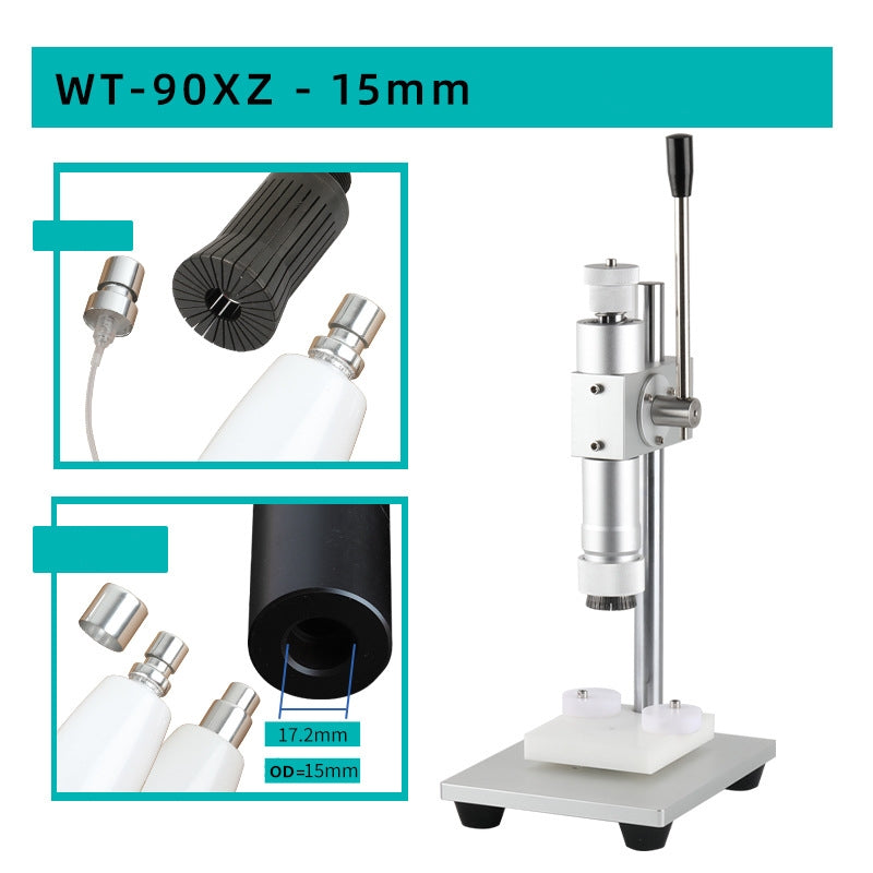 Aluminum Cap Perfume Bottle Manual Sealing Machine Spray Bottle Lock Capping Machine WT-90XZ