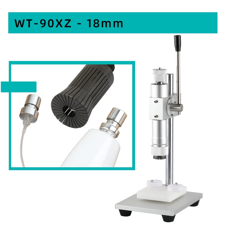 Aluminum Cap Perfume Bottle Manual Sealing Machine Spray Bottle Lock Capping Machine WT-90XZ