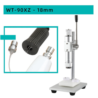 Aluminum Cap Perfume Bottle Manual Sealing Machine Spray Bottle Lock Capping Machine WT-90XZ