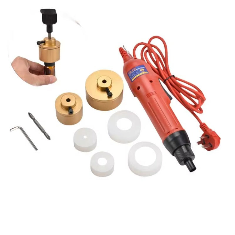 Electric Handheld Plastic PE Medicine Bottle Electric Capping Machine Screw Cap Sealing Machine Set