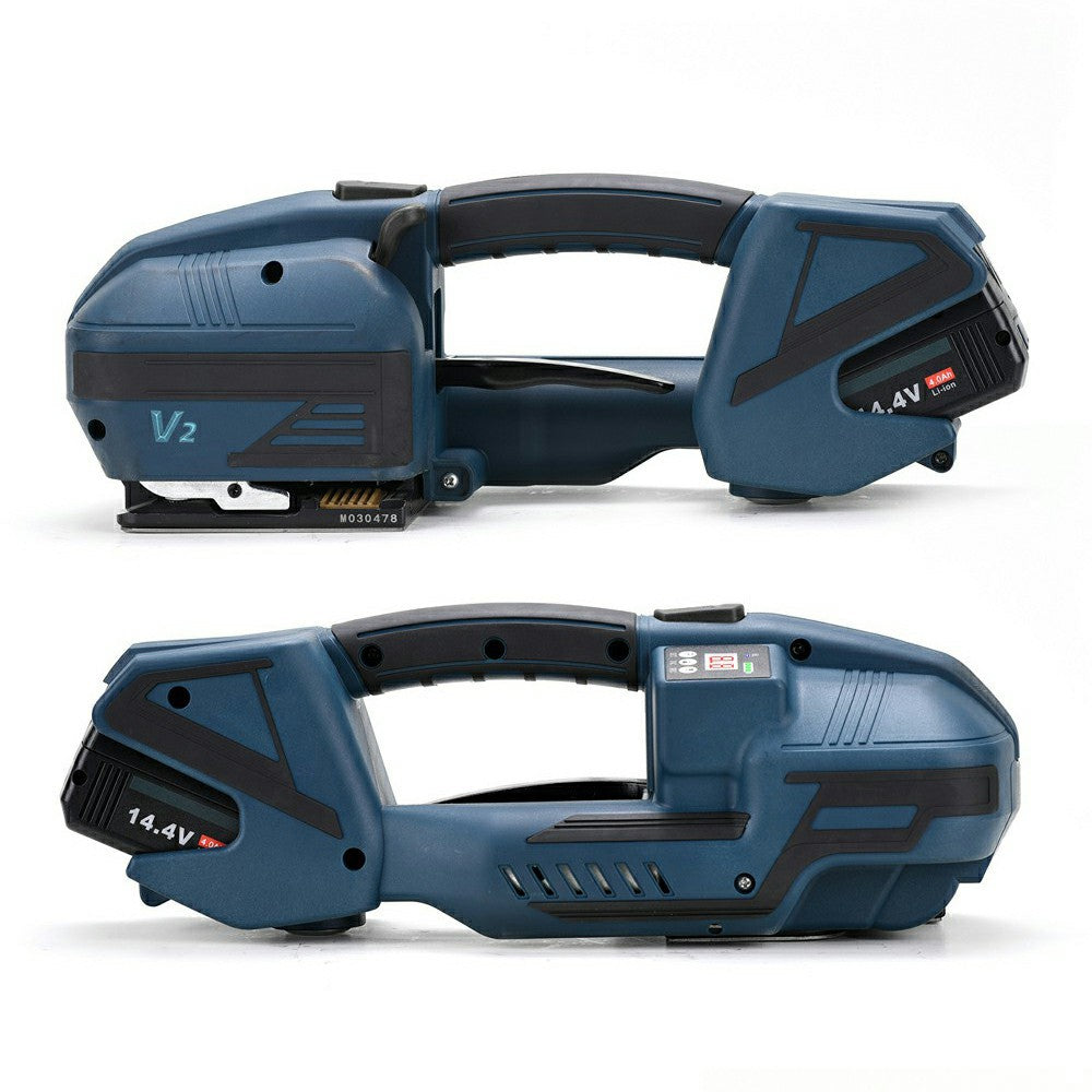 V2 Electric Strapping Machine 3200N Tensioner Automatic Strapping Tool for 1/2-5/8in PP/PET