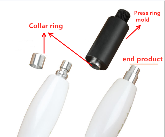 Pneumatic Spray Perfume Bottle Collar Ring Press Capping Machine Sealing Machine WT-70ZCT