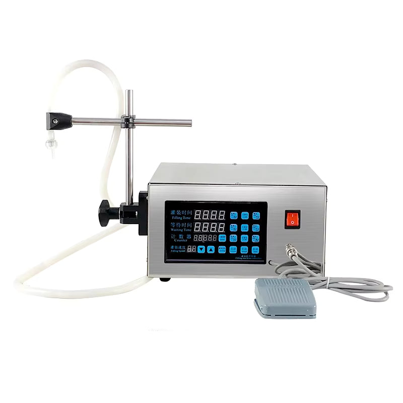 GFK-280 Double-head Filling Machine Electric Juice Edible Oil Bottle Filler Soft Drink Liquid Volumetric Semi automatic liquid Filling Machine