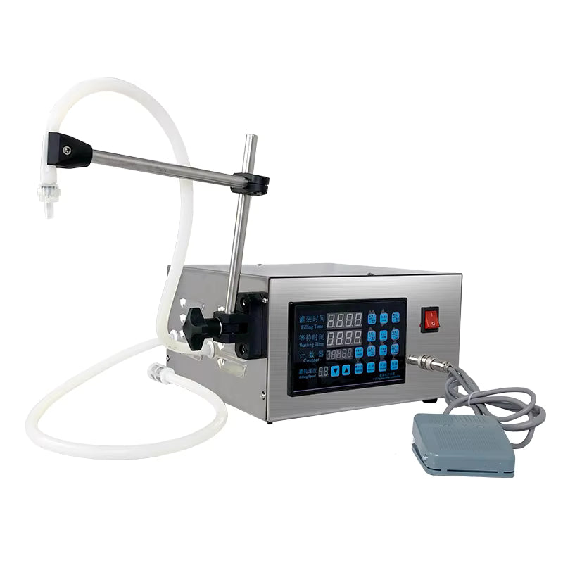 GFK-280 Double-head Filling Machine Electric Juice Edible Oil Bottle Filler Soft Drink Liquid Volumetric Semi automatic liquid Filling Machine