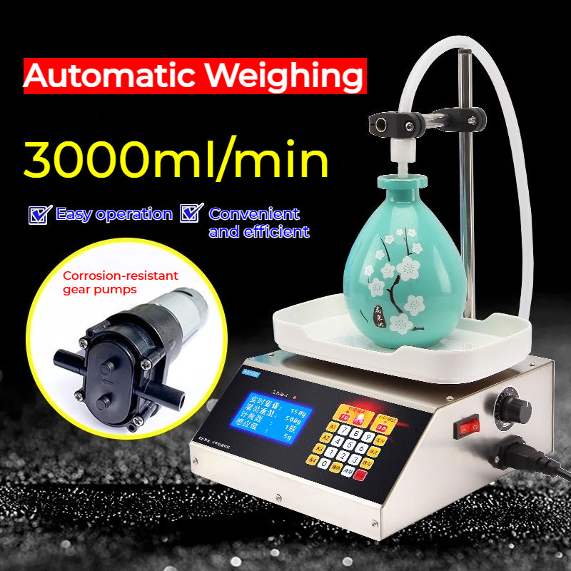 HD1800 Peristaltic Pump Weighing Micro Filling Machine Reagent Essential Oil Perfume Filling Machine