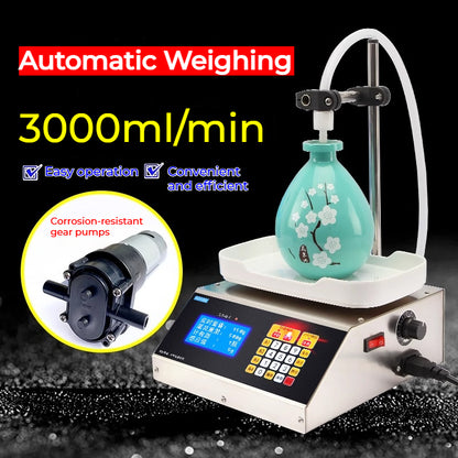 HD1800 Peristaltic Pump Weighing Micro Filling Machine Reagent Essential Oil Perfume Filling Machine