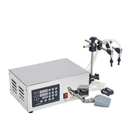 GFK-280 Double-head Filling Machine Electric Juice Edible Oil Bottle Filler Soft Drink Liquid Volumetric Semi automatic liquid Filling Machine
