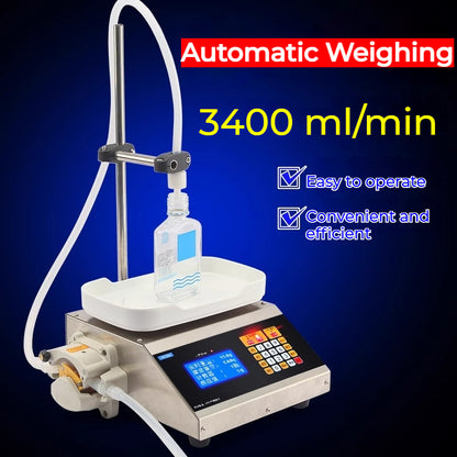 HD1800 Peristaltic Pump Weighing Micro Filling Machine Reagent Essential Oil Perfume Filling Machine