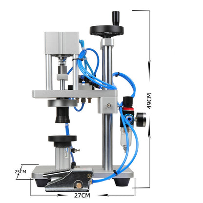 13/15/18/20mm Pneumatic Perfume Vial Aluminum Plastic Capping Machine Sealing Machine WT-80ZP