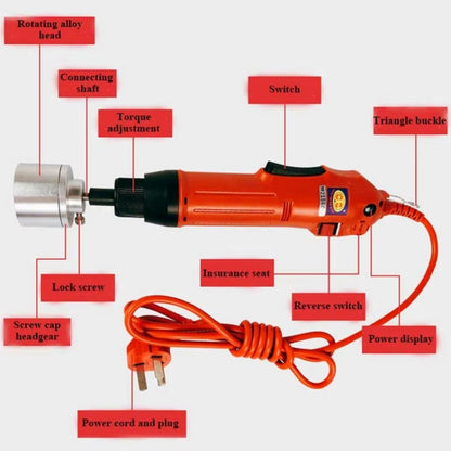Electric Handheld Plastic PE Medicine Bottle Electric Capping Machine Screw Cap Sealing Machine Set