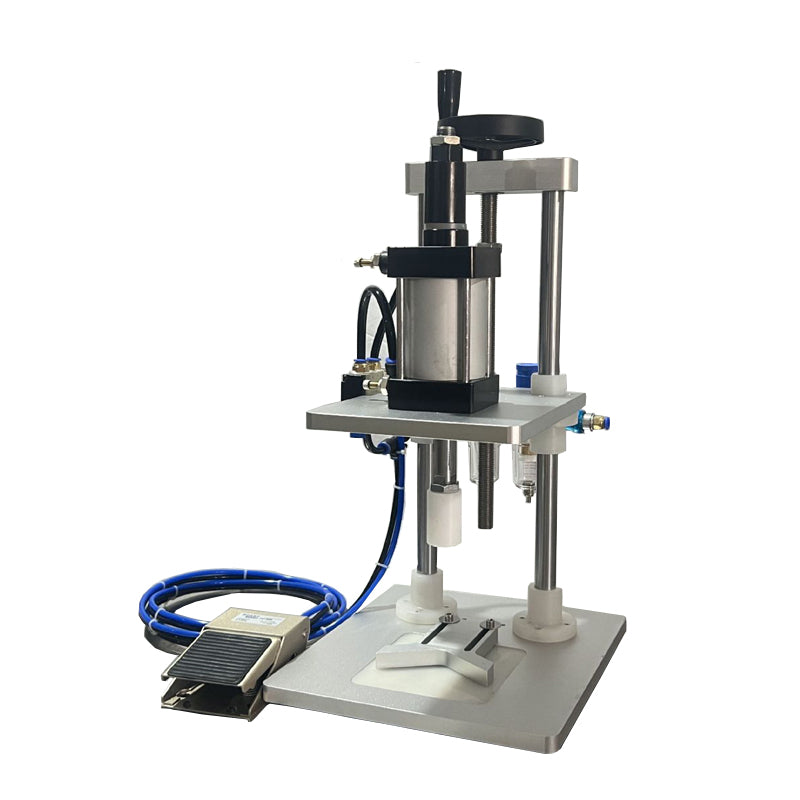 Pneumatic Spray Perfume Bottle Collar Ring Press Capping Machine Sealing Machine WT-70ZCT