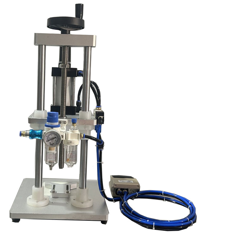 Pneumatic Spray Perfume Bottle Collar Ring Press Capping Machine Sealing Machine WT-70ZCT