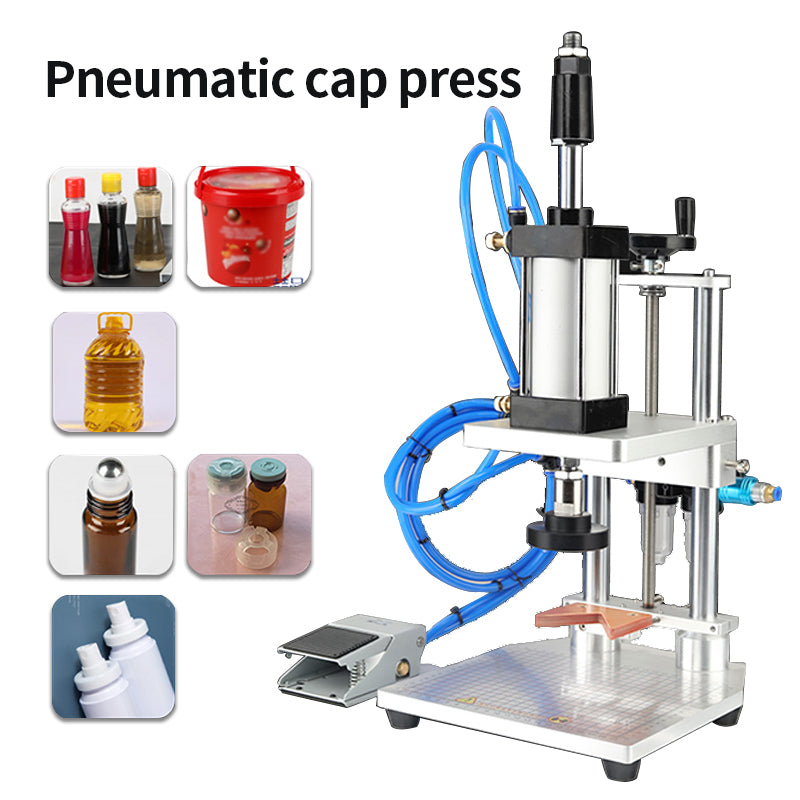 Table Pneumatic Punch Machine Semi-automatic Capping Machine Sealing Machine WT-70ZC