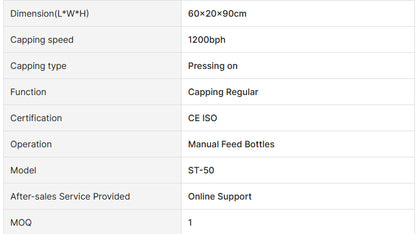 Manual Aluminum Plastic Cap Glass Small Vial Bottle Crimp Capping Sealing Machine WT-90XL