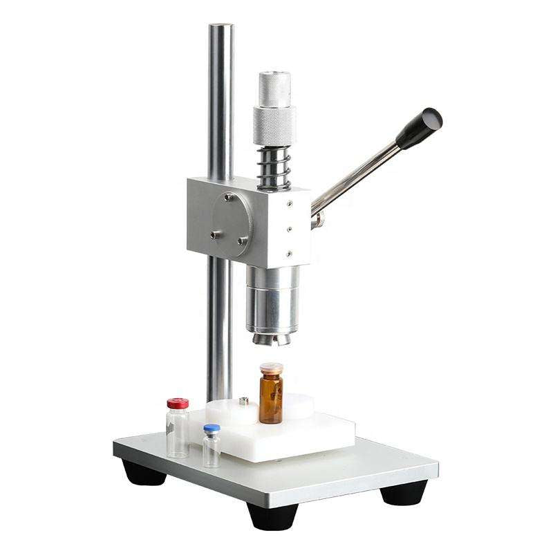 Manual Aluminum Plastic Cap Glass Small Vial Bottle Crimp Capping Sealing Machine WT-90XL