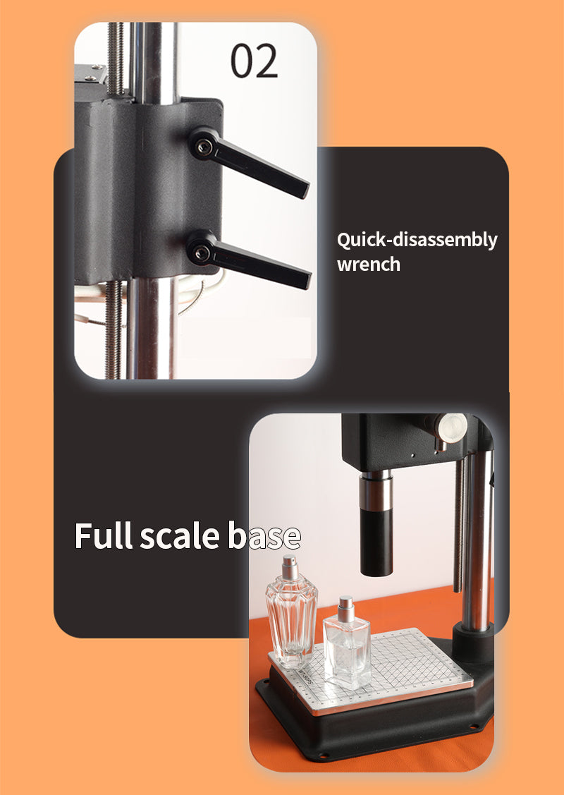 Manual Spray Perfume Bottle Sealing Machine Collar Ring Press Capping Machine WT-90CX