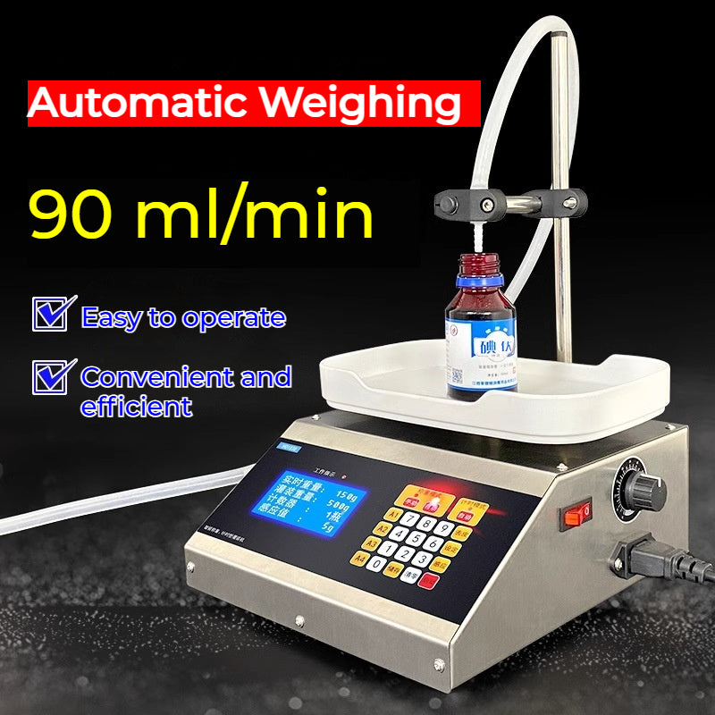 HD1800 Peristaltic Pump Weighing Micro Filling Machine Reagent Essential Oil Perfume Filling Machine
