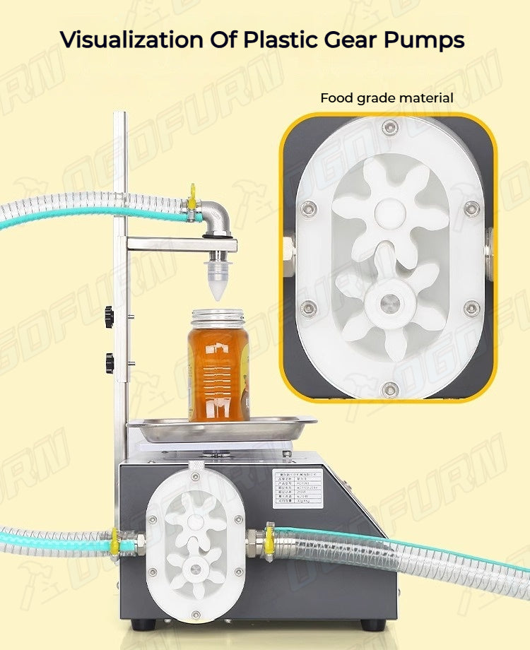 HD1790 Gear Pump Weighing Type Viscous Liquid Filling Machine Honey