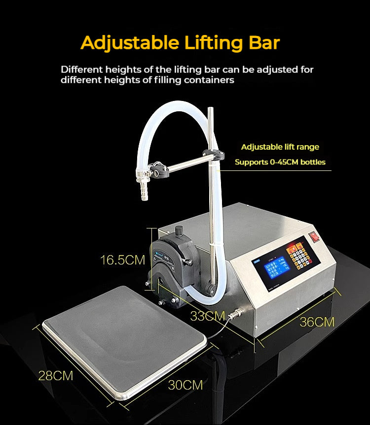 HD1800 Peristaltic Pump Weighing Micro Filling Machine Reagent Essential Oil Perfume Filling Machine