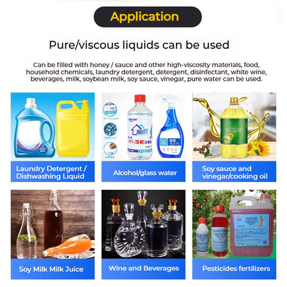 HD1800 Peristaltic Pump Weighing Micro Filling Machine Reagent Essential Oil Perfume Filling Machine