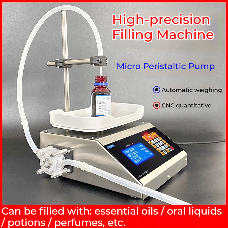 HD1800 Peristaltic Pump Weighing Micro Filling Machine Reagent Essential Oil Perfume Filling Machine