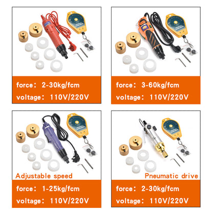 Electric Handheld Plastic PE Medicine Bottle Electric Capping Machine Screw Cap Sealing Machine Set