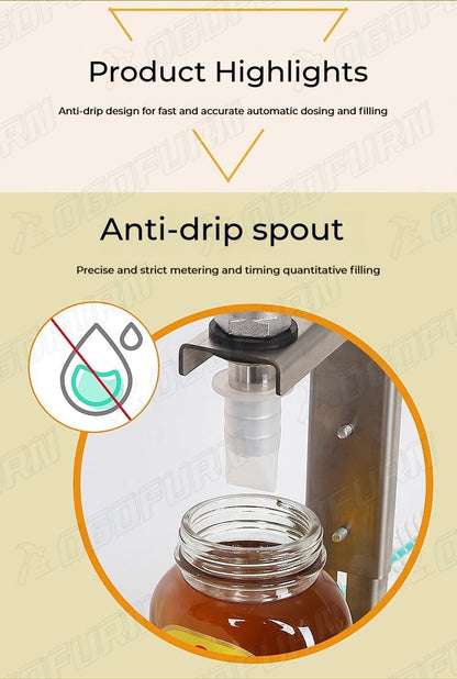 HD1790 Gear Pump Weighing Type Viscous Liquid Filling Machine Honey