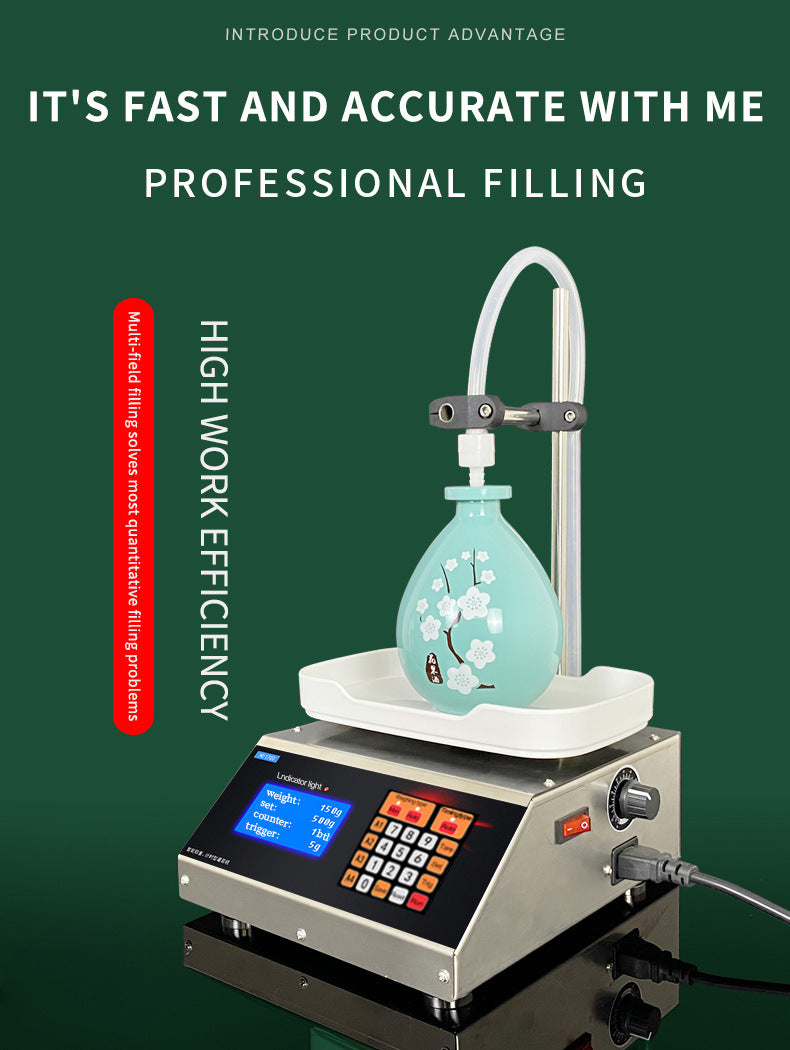HD-1600 CNC Weighing Quantitative Liquid Filling Machine for Liquor Soy Milk Milk Beverage